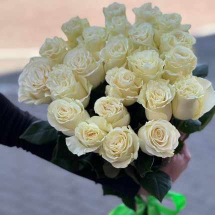 Букет из белых роз - купить с доставкой в по Брехово